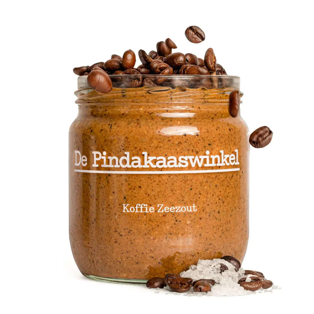 De Pindakaaswinkel - Pindakaas Koffie Zeezout - 420 ml