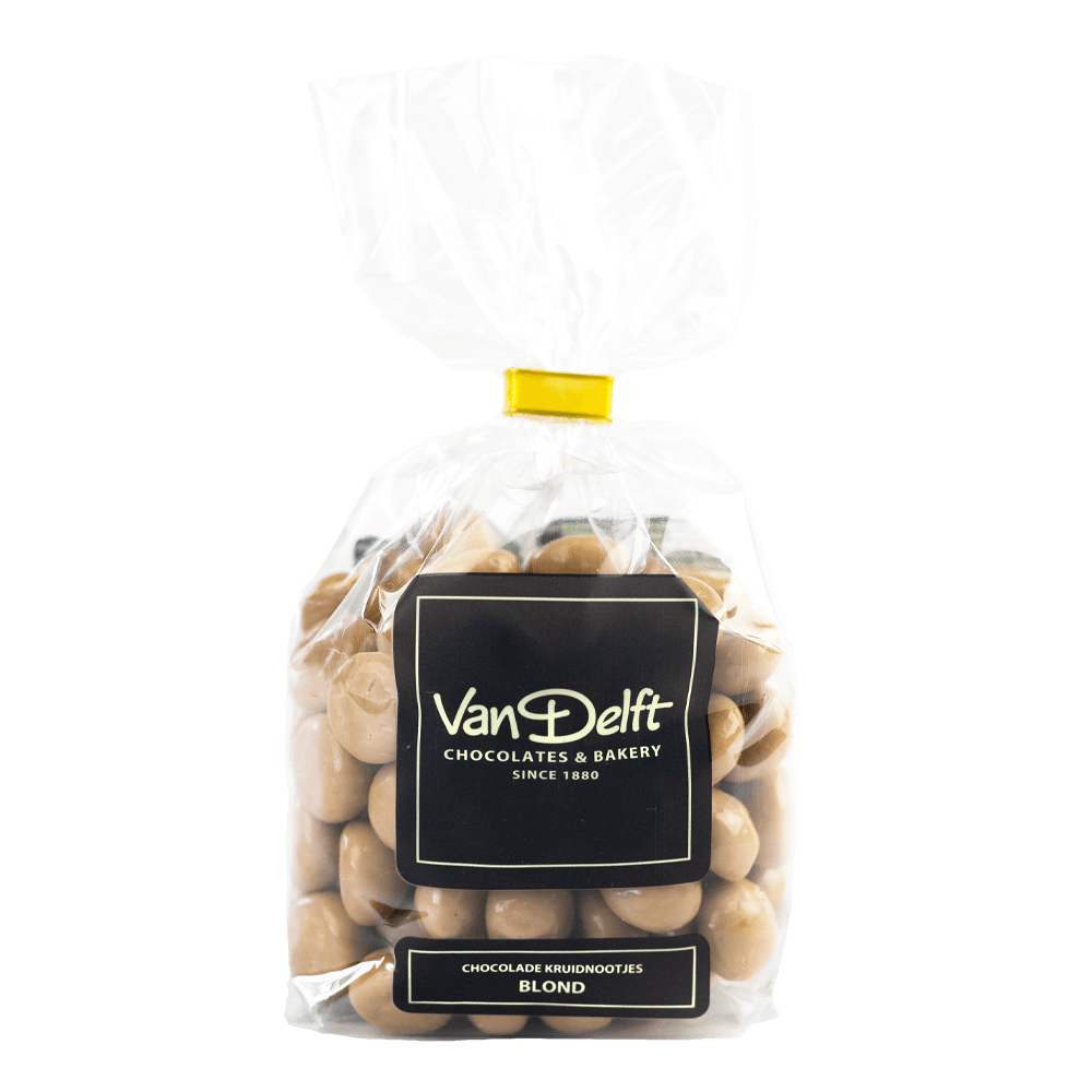 Van Delft - Blonde Chocolade Kruidnoten - Witte Chocolade met Karamel - 225gr