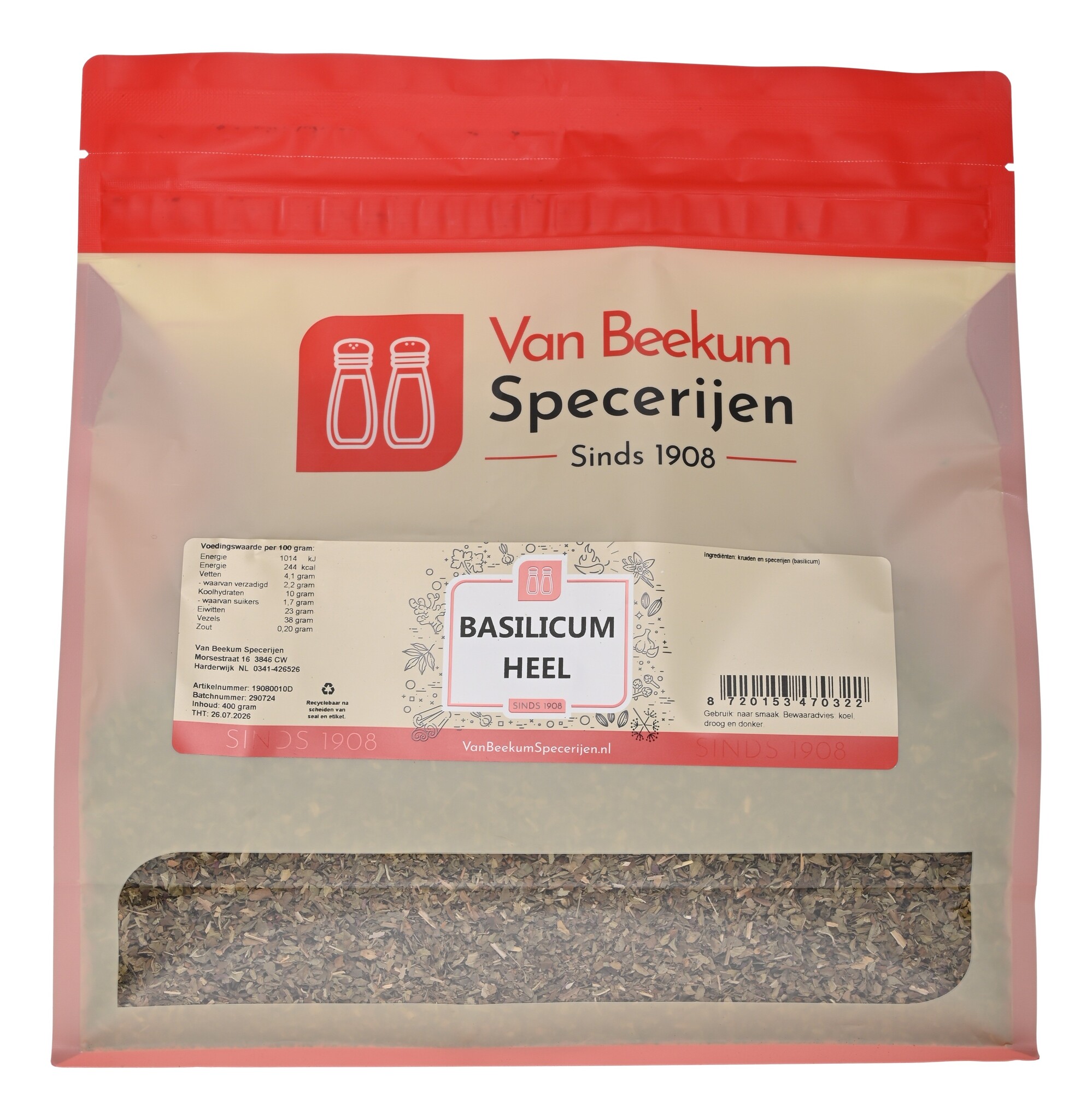 Basilicum Heel - 400 gram Grootverpakking