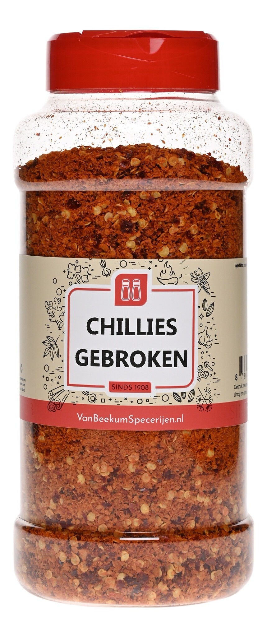 Chili Gebroken - Strooibus 350 gram