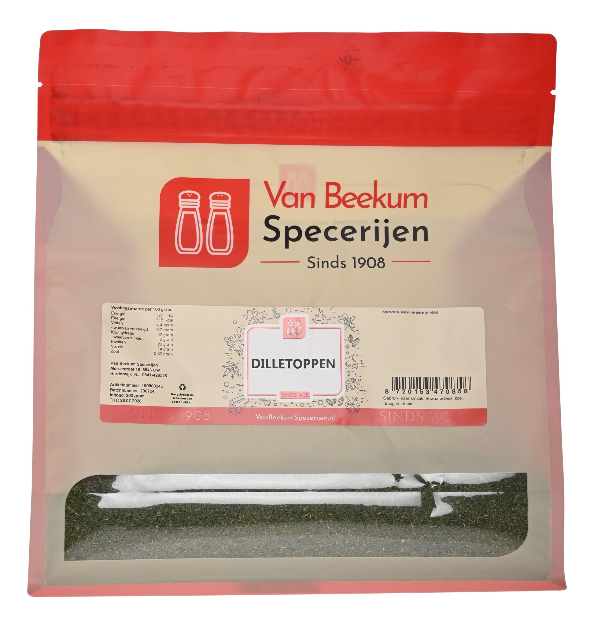 Dilletoppen - 200 gram Grootverpakking