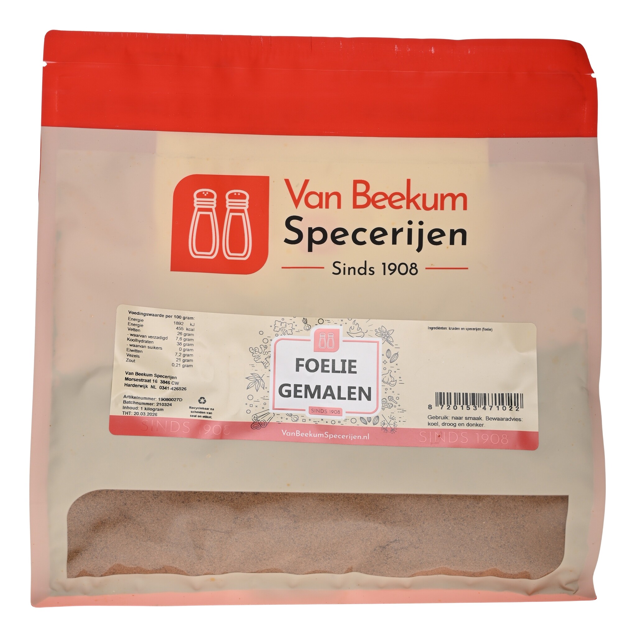 Foelie Gemalen - 1 KG Grootverpakking