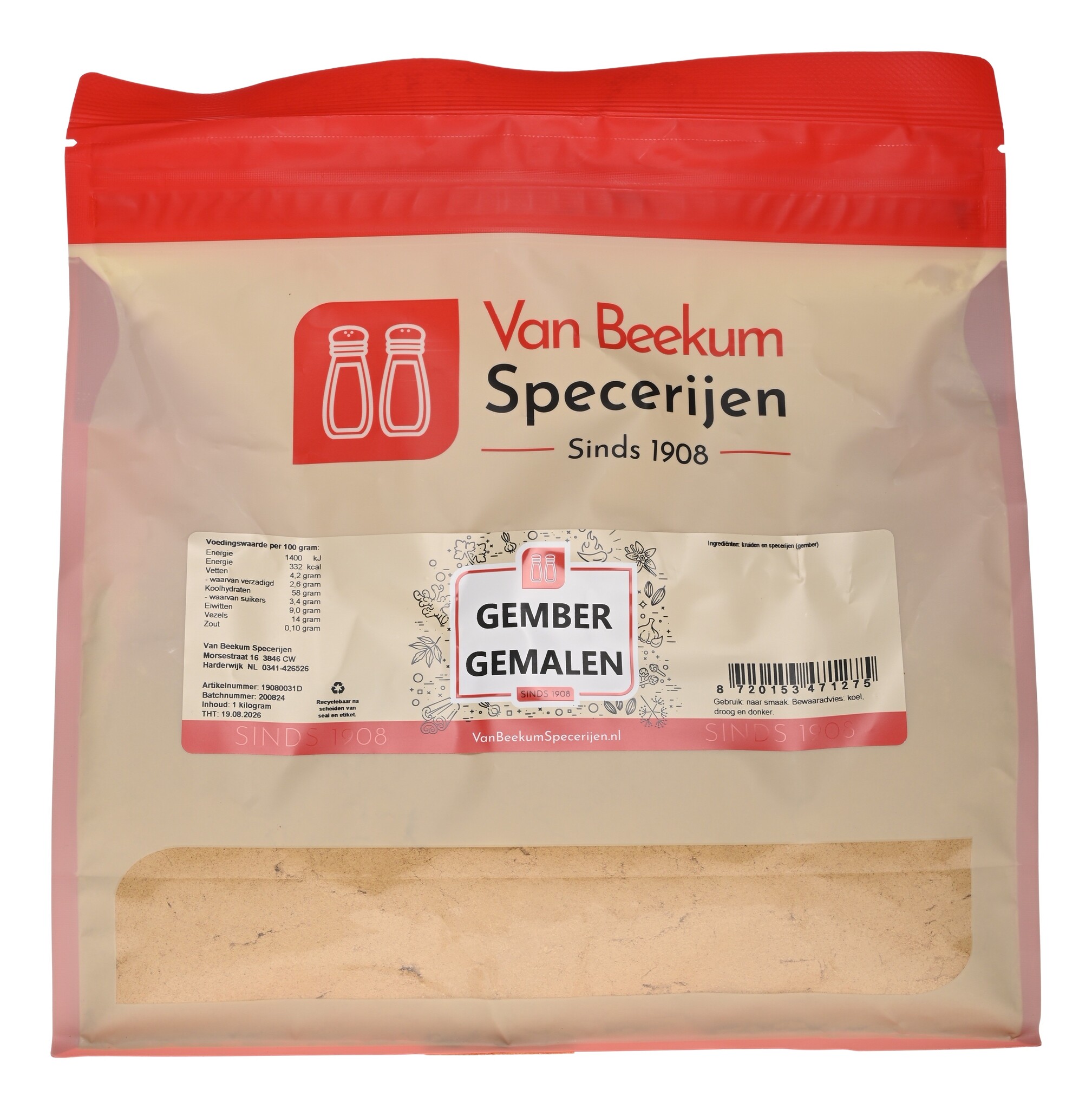 Gember Gemalen - 1 KG Grootverpakking