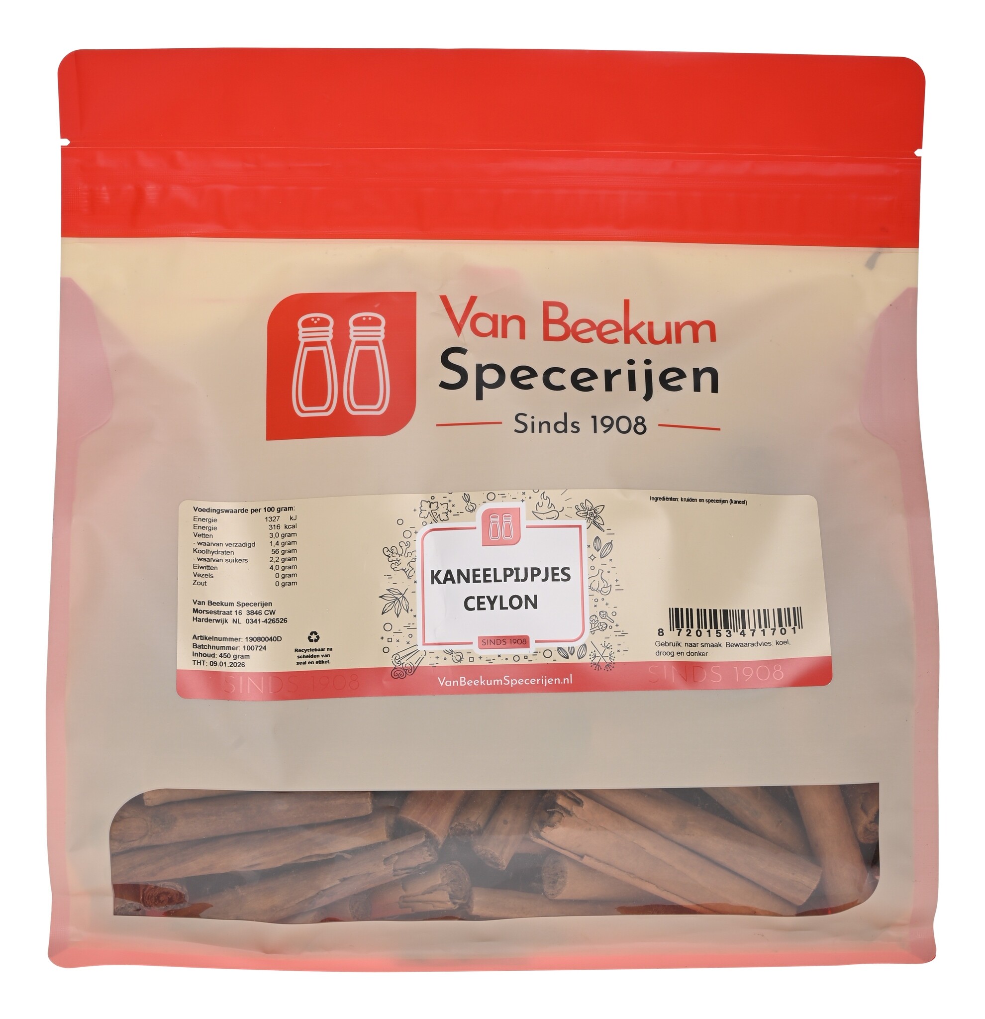 Kaneelpijpjes Ceylon Grootverpakking