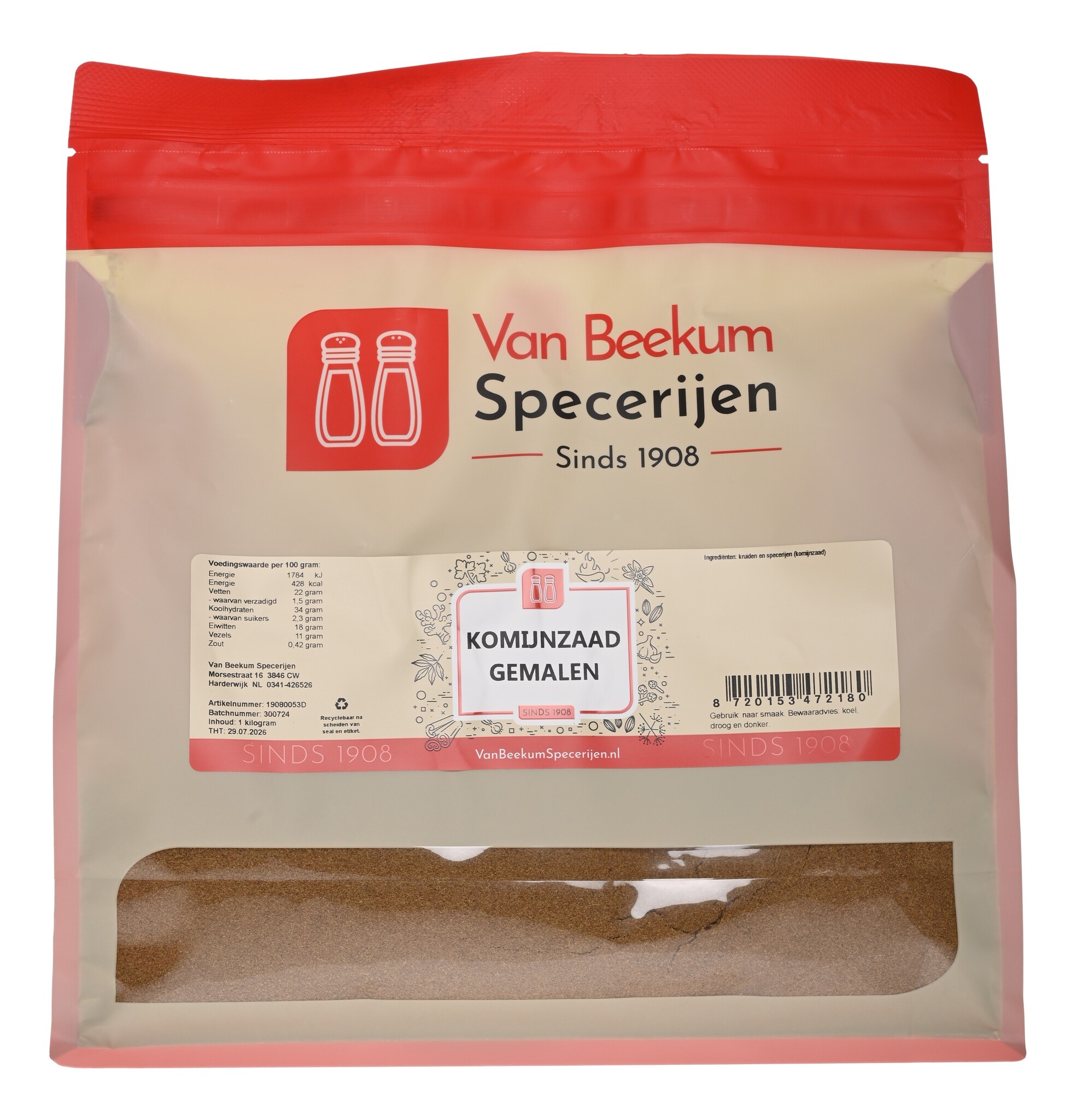 Komijnzaad Gemalen - 1 KG Grootverpakking