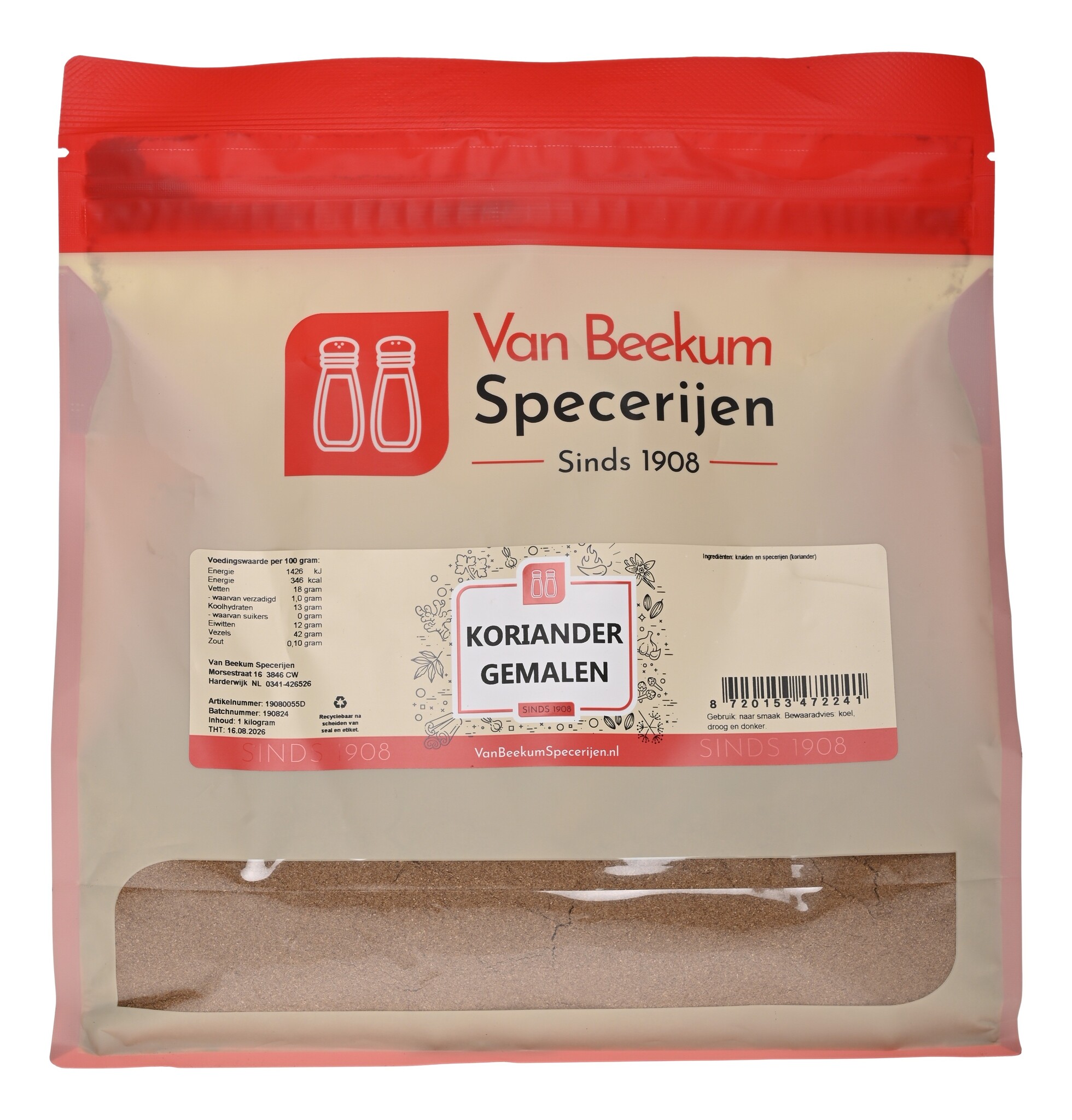 Koriander Gemalen - 1 KG Grootverpakking