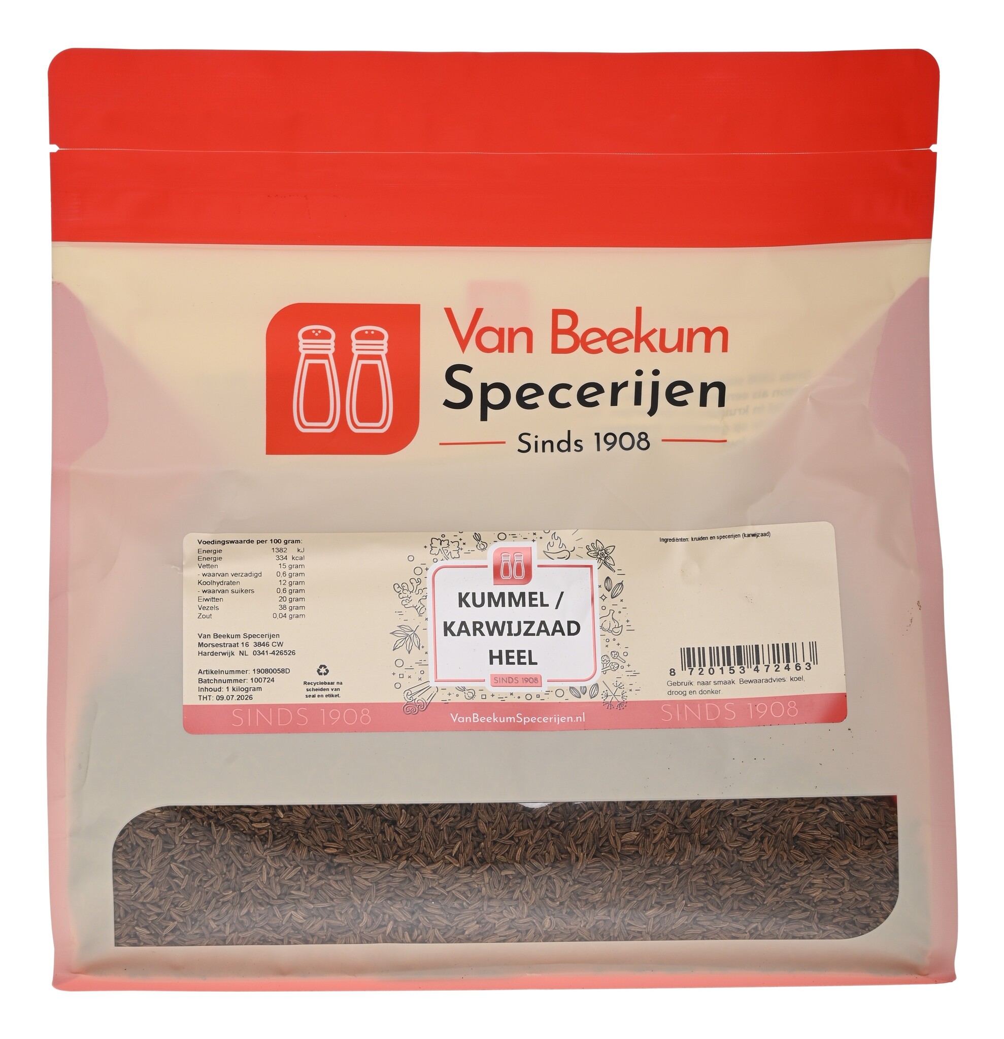 Kummel / Karwijzaad Heel - 1 KG Grootverpakking