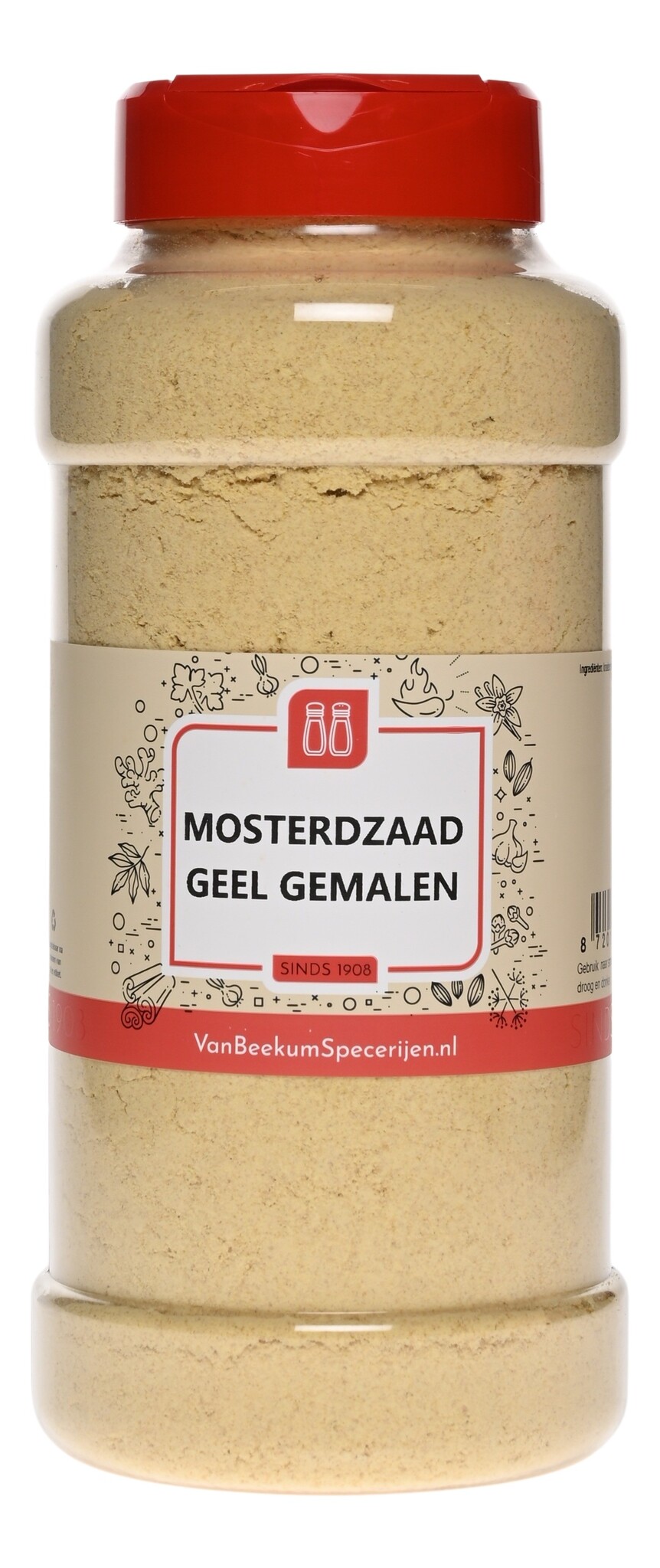 Mosterdzaad Geel Gemalen - Strooibus 420 gram