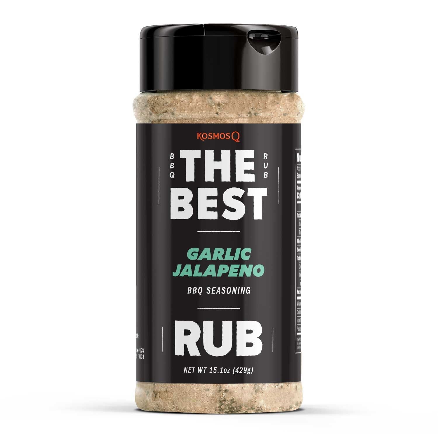 Kosmo&apos;s Q - The Best Garlic Jalapeno Rub - Strooibus 321 gram