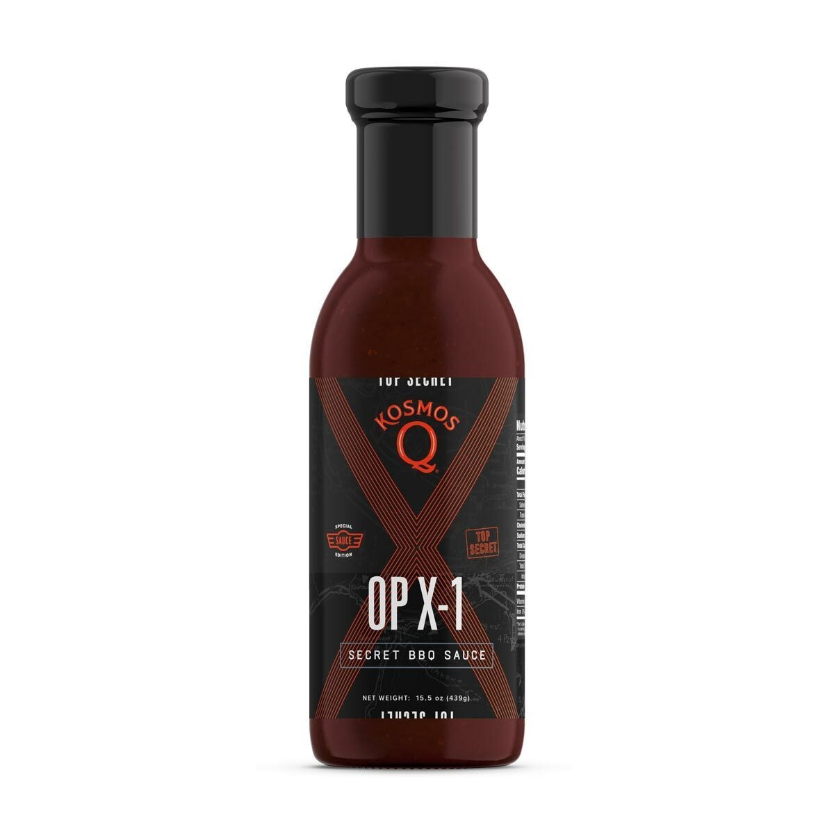 Kosmo&apos;s Q - OP X-1 Secret BBQ Sauce - Fles 439 gram