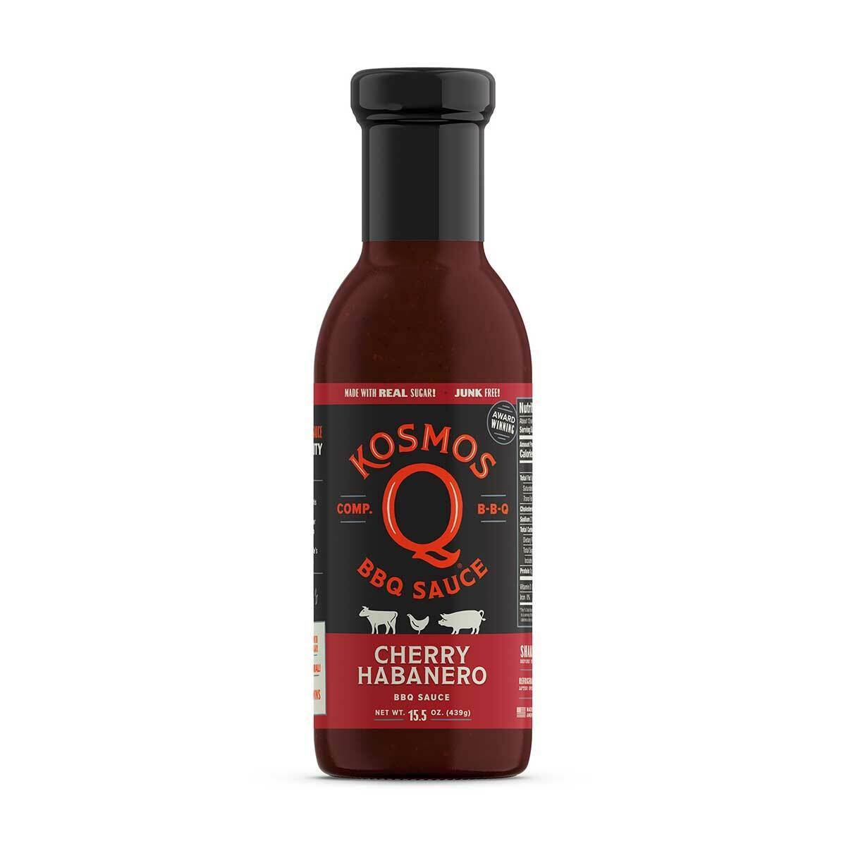 Kosmo&apos;s Q - Cherry Habanero BBQ Sauce - Fles 439 gram