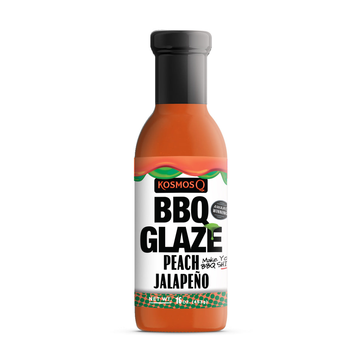 Kosmo&apos;s Q - Peach Jalapeno BBQ Glaze - Fles 453 gram