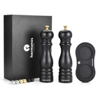 Hermanos Peper- en Zoutmolen Set | Zwart Acacia Hout (Klassiek)