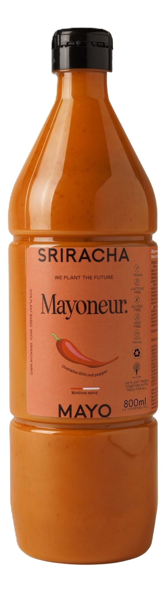 Sriracha Mayo - Mayoneur. - Knijpfles 800 ml
