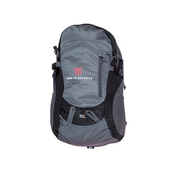 Mom in Balance Trainer backpack without gear