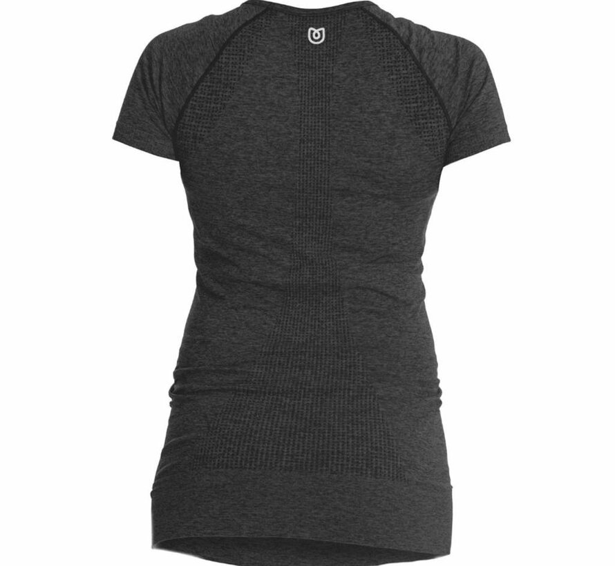 Zwangerschap Sportshirt Korte Mouw - grijs