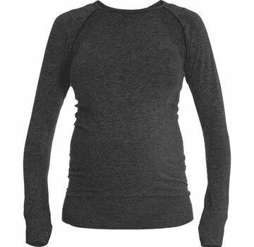 Mom in Balance Active Wear Maternity Sports Shirt Long Sleeve - Grey