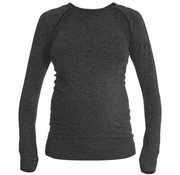 Mom in Balance Active Wear Maternity Sports Shirt Long Sleeve - Grey