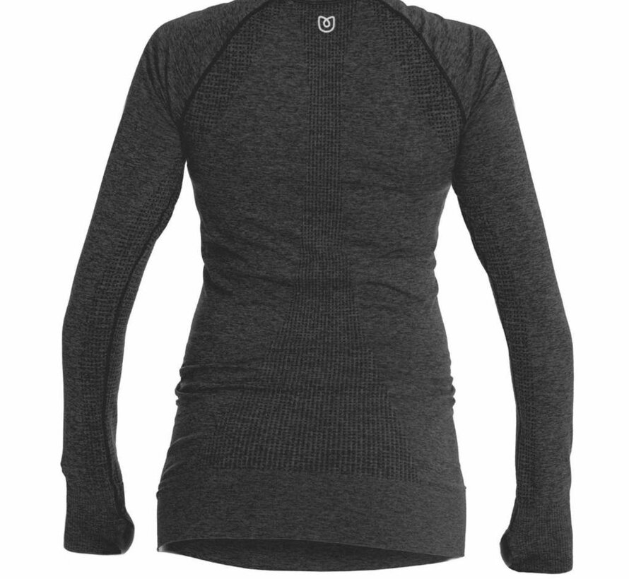 Zwangerschap Sportshirt Lange Mouw - Grijs