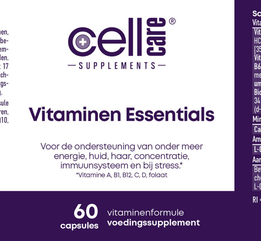 Vitamin Essentials | 60 of 120 capsules