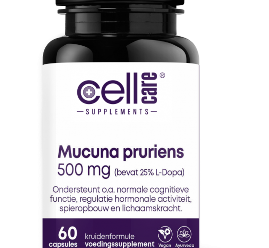 Mucuna pruriens 500mg (25% L-Dopa) 120 capsules
