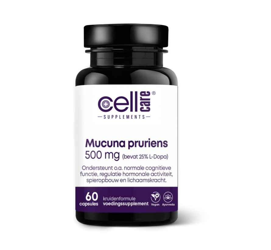Mucuna pruriens 500mg (25% L-Dopa) 60 capsules