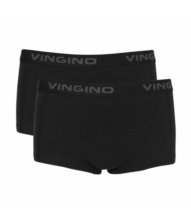 Vingino Shortje Basic zwart, 2-pack