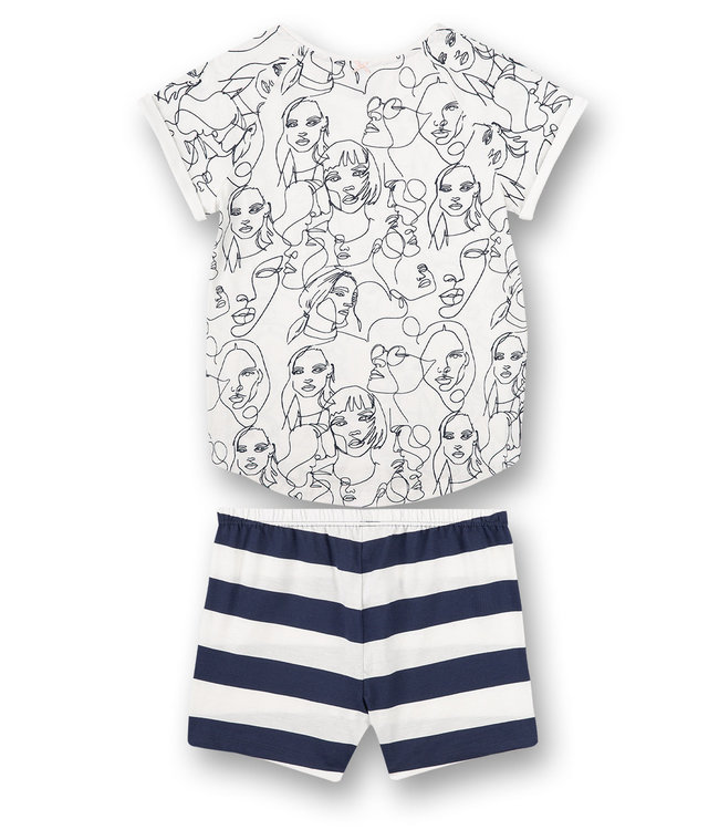 Sanetta Faces short Zebra Pink Stripe - Copy