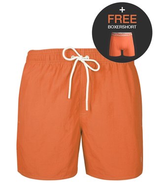 Muchachomalo Zwemshort Papaya met gratis boxer