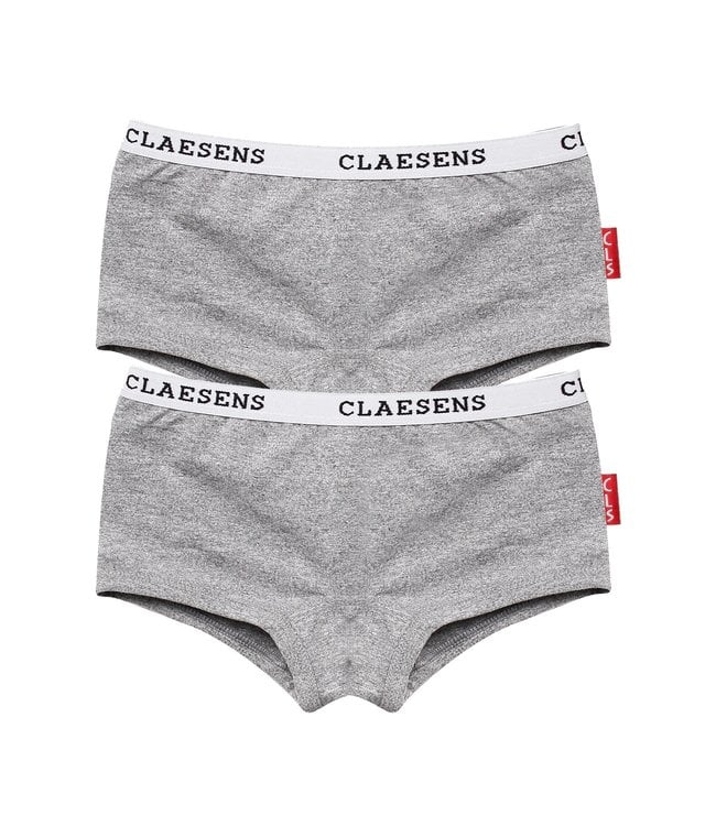 Claesen's Cutbriefs Basic grey 2er Pack