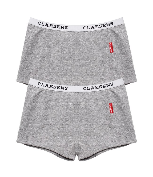 Claesen's Cutbriefs Basic  Grey 2-pack