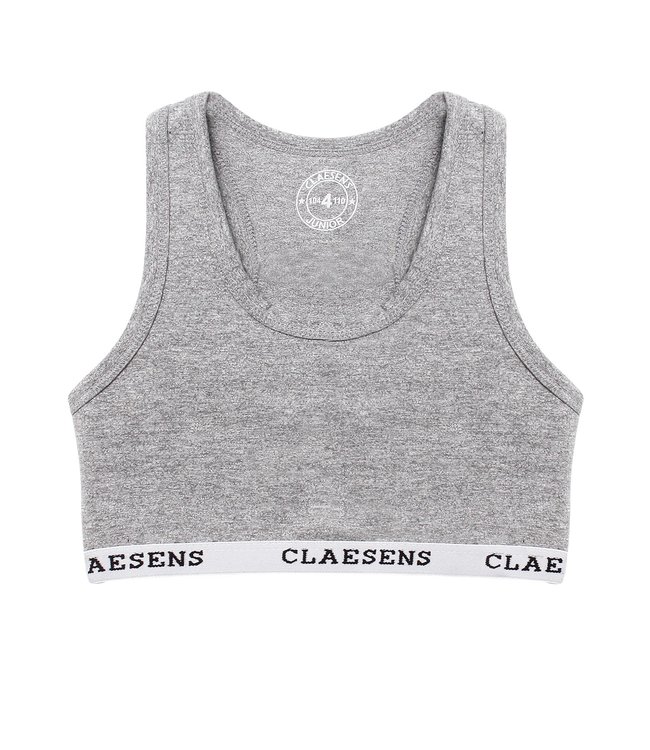 Claesen's Crop top Basic Grey