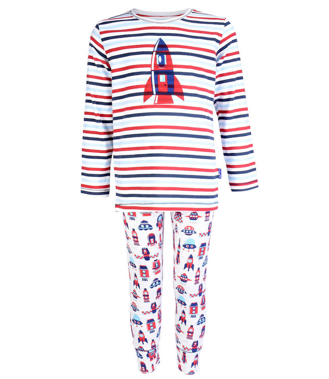 Claesen's Schlafanzug Long John Cosmic Stripes