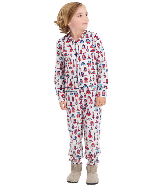 Claesen's One-piece pyjama suit Cosmic Stripes