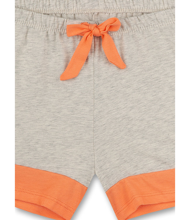 Sanetta Pyjama broek short Orange Grey