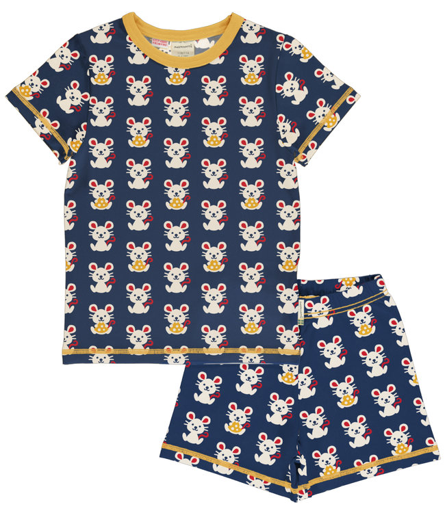 Maxomorra Pyjama set short Mouse