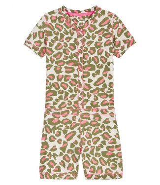 Claesen's Onesie pajamas Neon Leopard