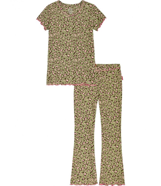 Claesen's Schlafanzug Neon Leopard