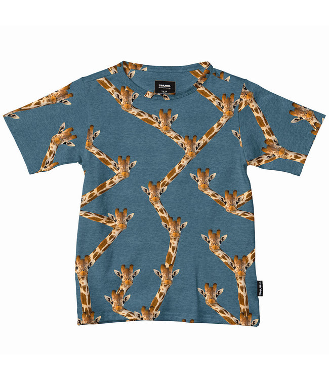 SNURK T shirt Blue Giraffe