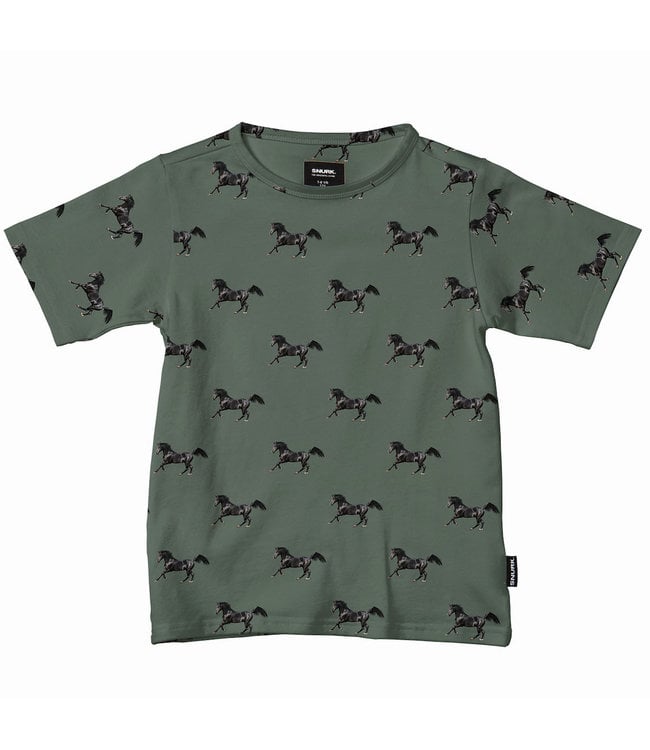 SNURK T shirt Black Horses