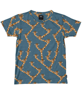 SNURK Shirt men Giraffe Blue