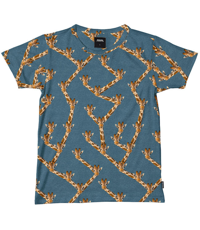 SNURK Shirt Männer Giraffe Blue