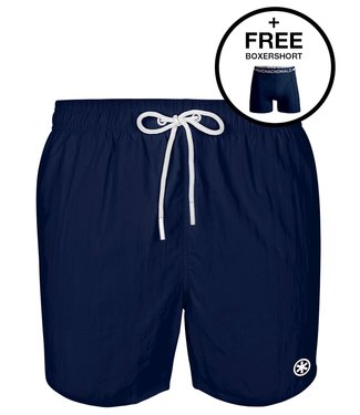 Muchachomalo Badeshort Navy + Gratis Boxershorts