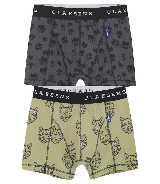 Claesen's Boxershort Wolfsteps 2-pack