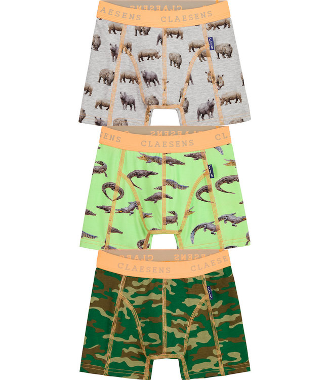 Claesen's Boxershorts Multi Army 3-pack