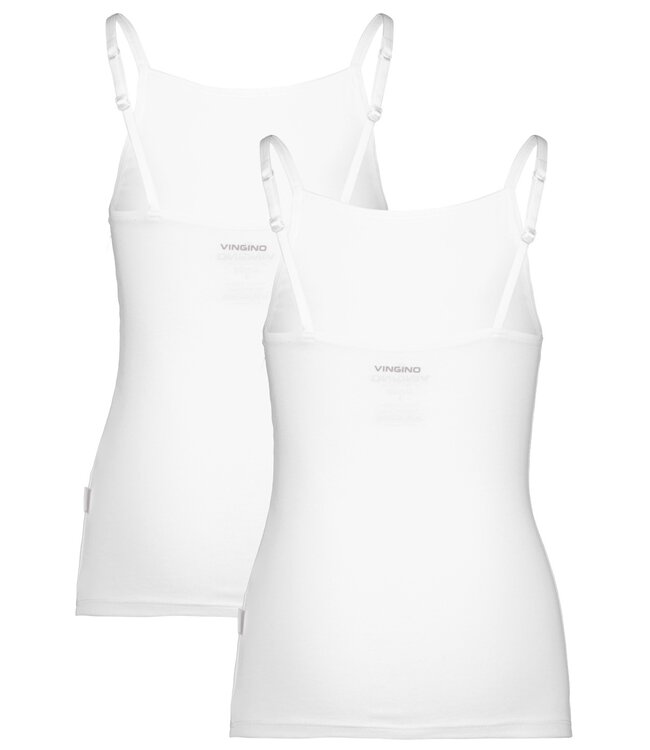 Vingino Hemdje Basic wit 2-pack