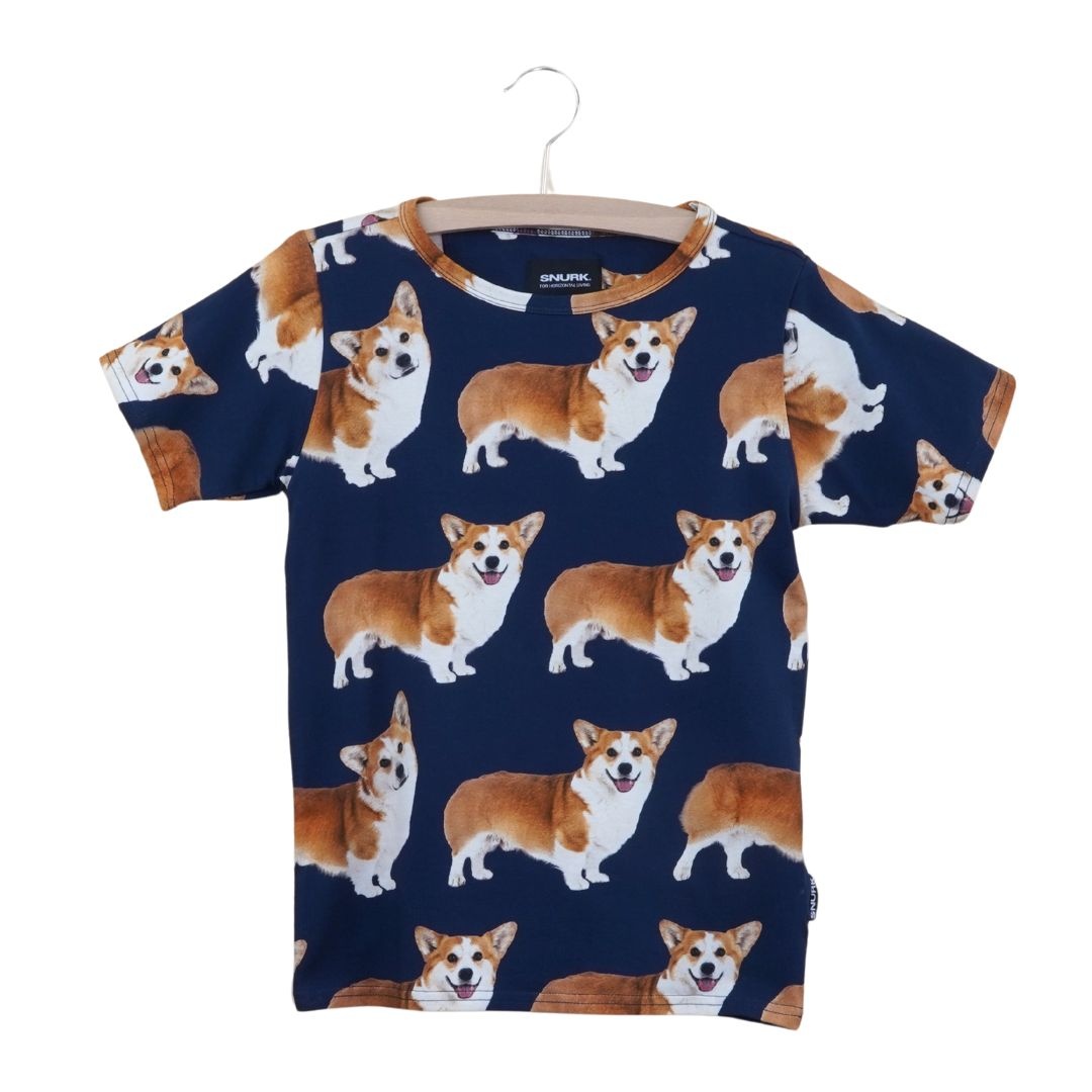 NIGHTWEAR SNURK CHILDREN'S WEAR SALE T-shirt Corgi Navy