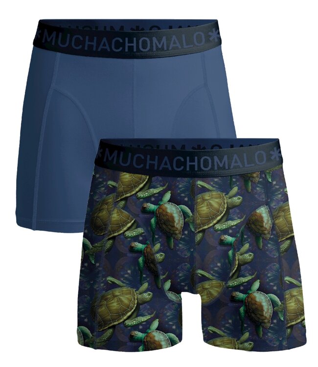 Muchachomalo Boxer short cotton modal Turtles 2-pack