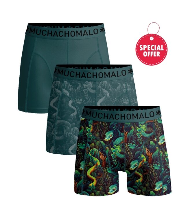 Muchachomalo Boxer trunks Snakey 3-pack Special Price