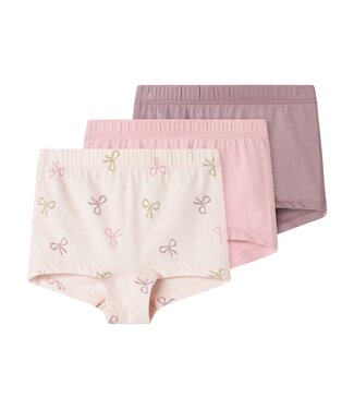 Name it Shortje Bow Barely Pink 3-pack
